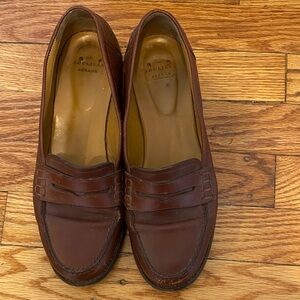 SEZANE Brown Leather Loafers